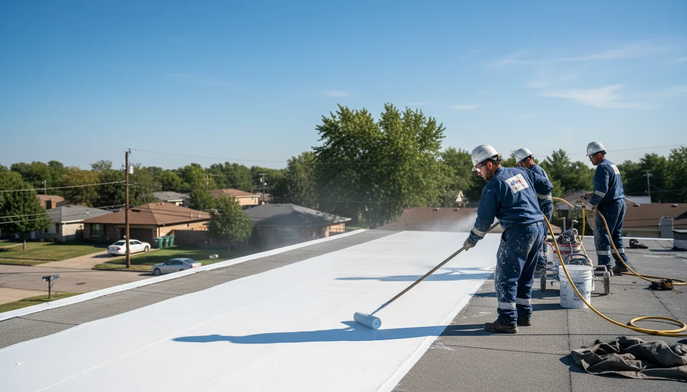 Commercial roof coating in Bussey, IA near me